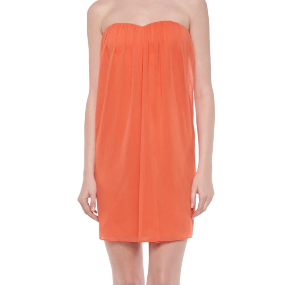 Alice + Olivia Strapless Peach Dress NWT, Size 4